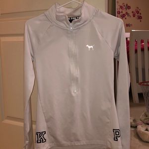 Light white pink work out Sweatshirt